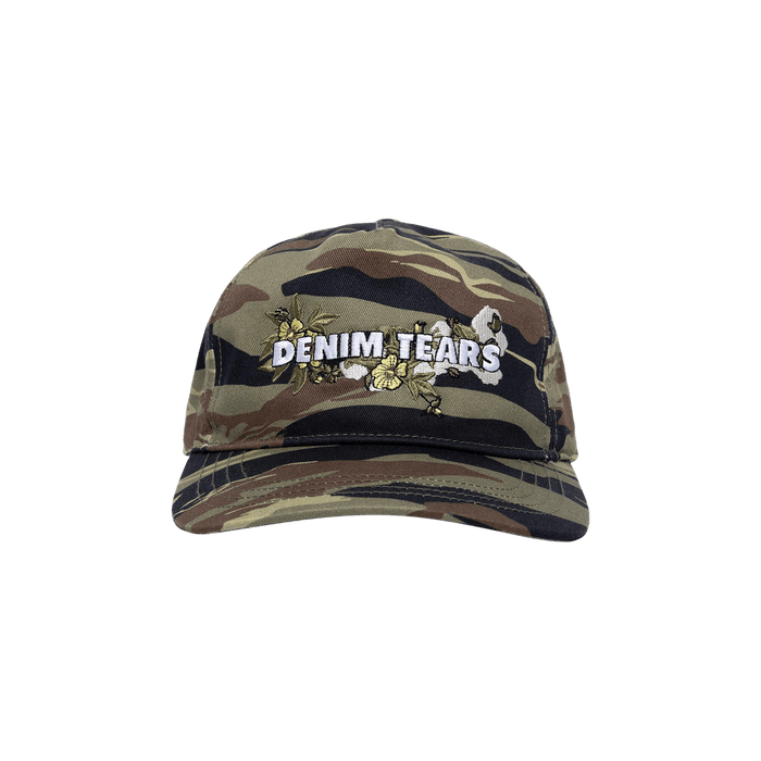 Denim Tears Floral Logo Trucker Hat Camo 'Green'