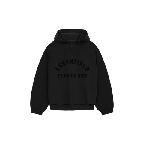 Fear of God Essentials Arch Logo Hoodie Jet Black