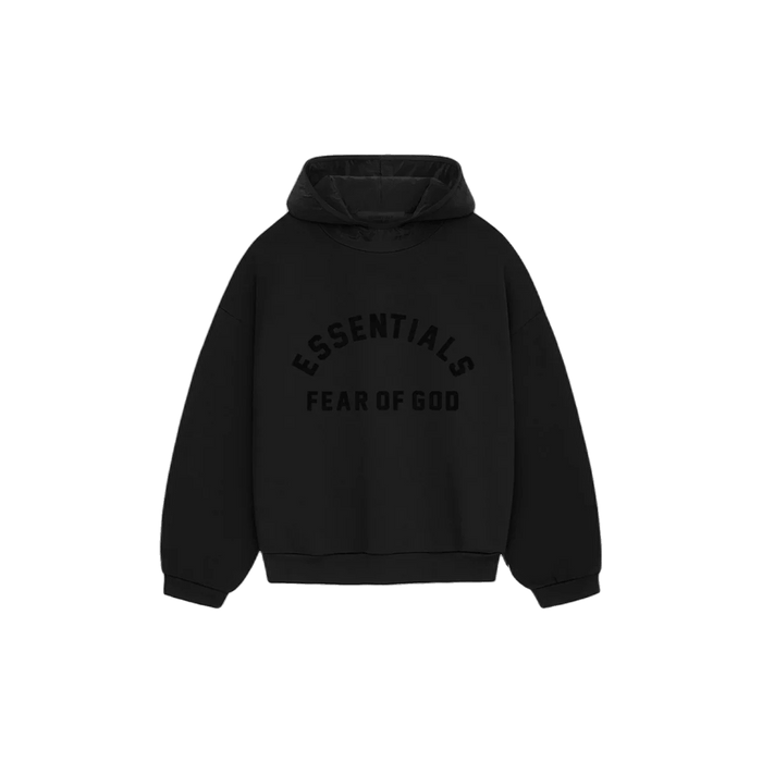 Fear of God Essentials Arch Logo Hoodie Jet Black