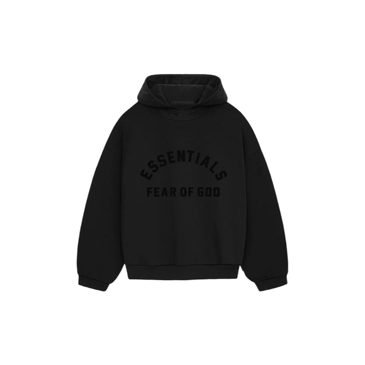 Fear of God Essentials Arch Logo Hoodie Jet Black