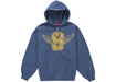 Supreme Wings Zip Up Hooded Sweatshirt Dark Blue