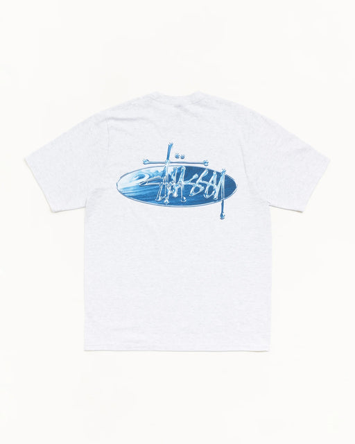 Stussy Wave oval tee grey