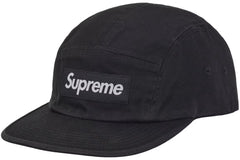 Supreme Washed Chino Twill Camp Cap (FW26) Black