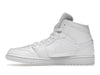Jordan 1 Mid Triple White