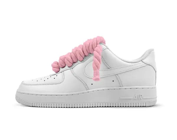 Nike Air Force 1 Rope Laces Pink