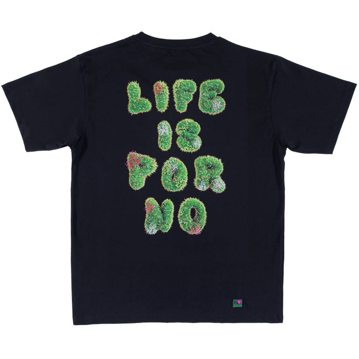 Life is porno SPRING TEE black