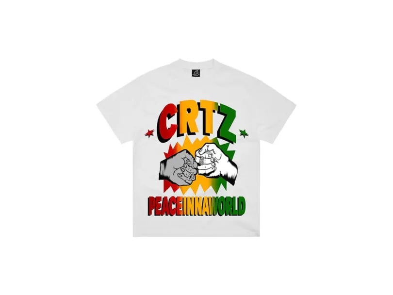 Corteiz Peaceinnaworld Tee White