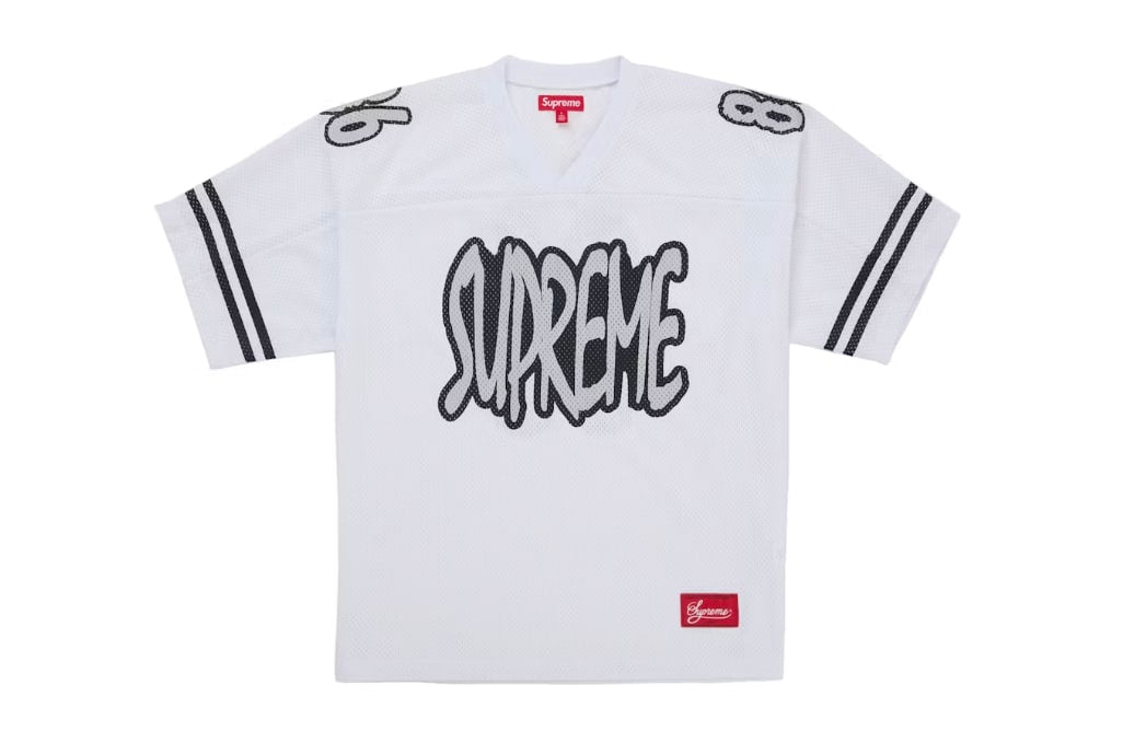 Supreme Reflective Football Jersey White