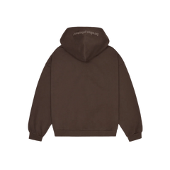 Broken Planet Zip Up Hoodie Chocolate Brown
