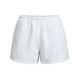 SKIMS COTTON FLEECE CLASSIC SHORT LIGHT HEATHER GREY