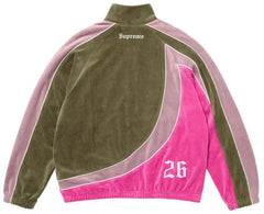 Supreme Umbro Velour Track Jacket Olive