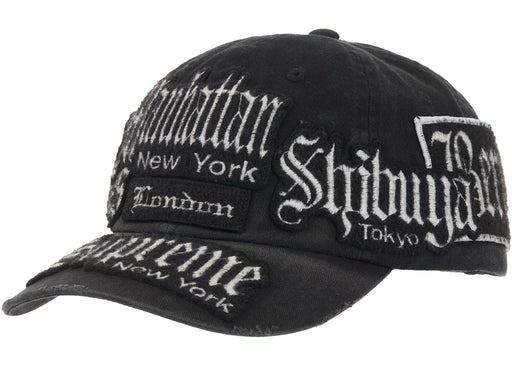 Supreme City Patches 6-Panel Hat Black