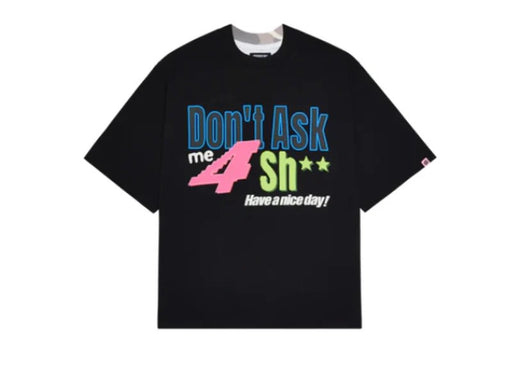 Broken Planet Don’t Ask Me Split Camo T-Shirt Midnight Black