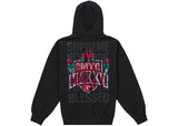 Supreme Blessed Applique Zip Up Hooded Sweatshirt Black
