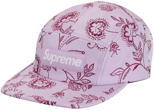 Supreme Floral Jacquard Camp Cap Purple