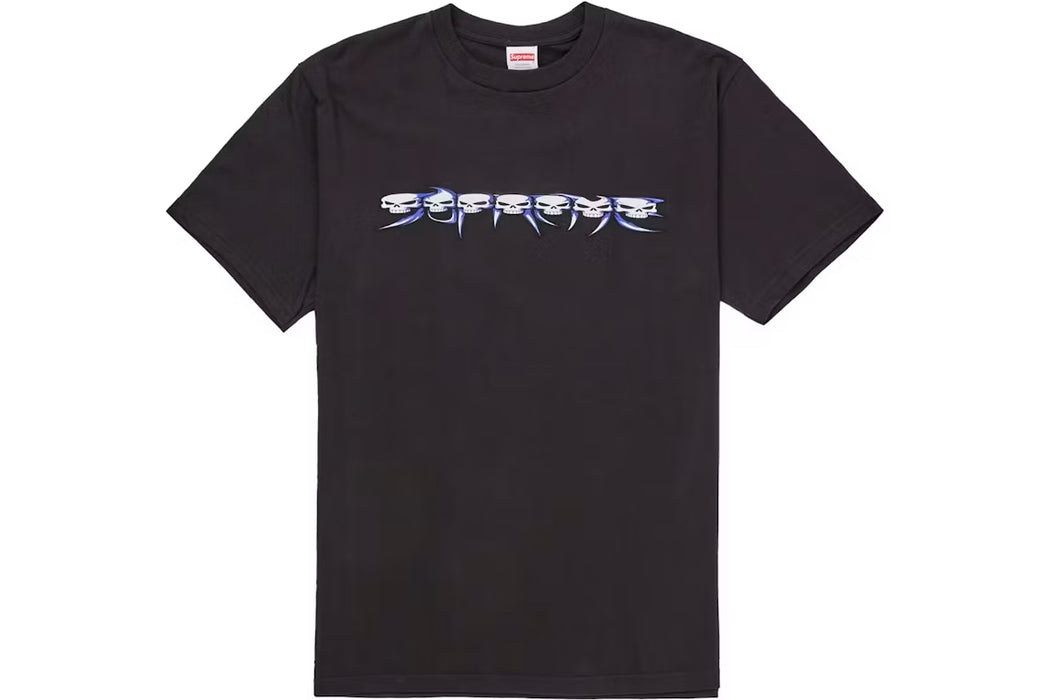Supreme Skulls Spellout Tee Black
