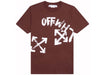 OFF-WHITE Skate Fit Paint Script T-Shirt Burgundy