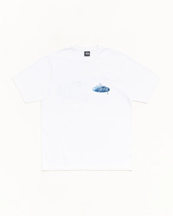Stussy Wave oval tee white