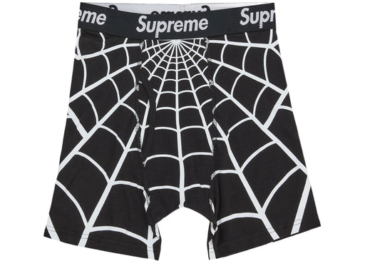 Supreme Hanes Spider-Man Boxer Briefs (2 Pack) Black