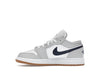 Jordan 1 Low White Neutral Grey Gum Midnight Navy (GS)
