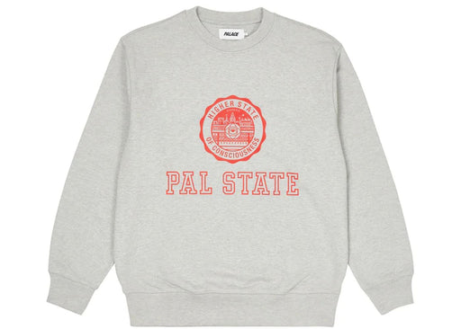 Palace Pal State Crew Grey Marl