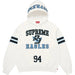 Supreme Rhinestone Eagle Hooded Sweatshirt White