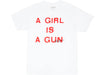 Pleasures A Girl is a Gun T-shirt White