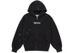 Supreme MM6 Maison Margiela Box Logo Zip Up Hooded Sweatshirt Black