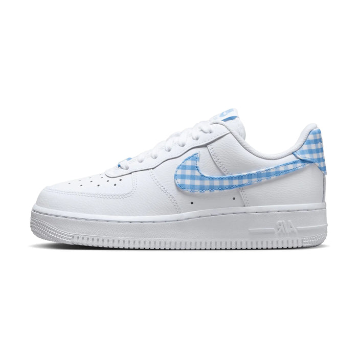 Nike Air Force 1 Low '07 Essential White University Blue Gingham