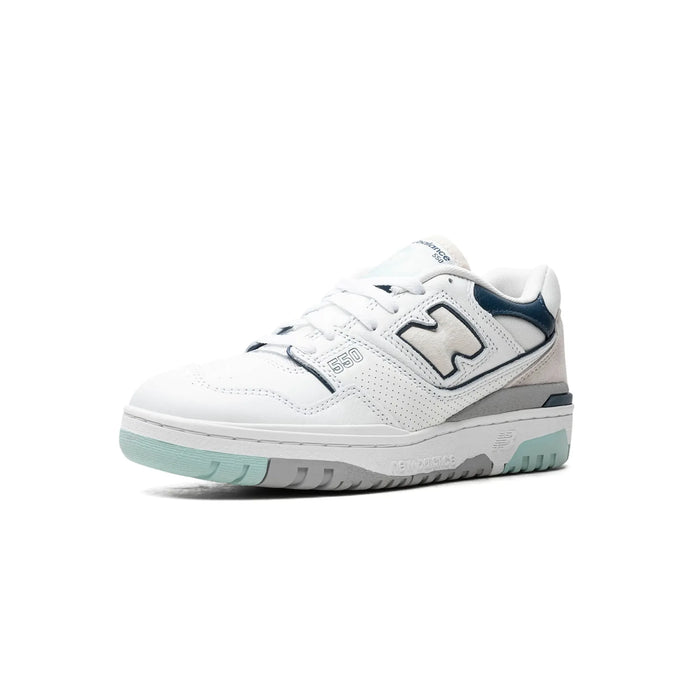 New Balance 550 White Winter Fog Navy