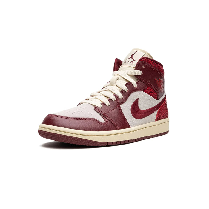 Jordan 1 Mid SE Tiki Leaf Team Red (Women's)