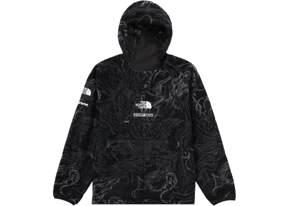 Supreme The North Face Steep Tech Fleece Pullover Black Dragon