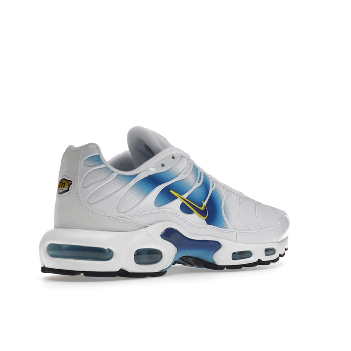 Nike Air Max Plus Spray Paint Swoosh White Blue