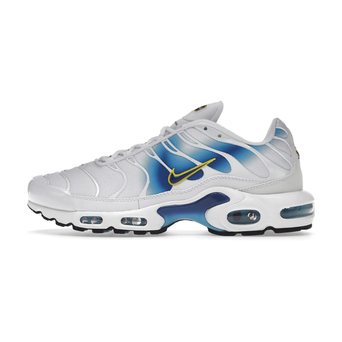 Nike Air Max Plus Spray Paint Swoosh White Blue