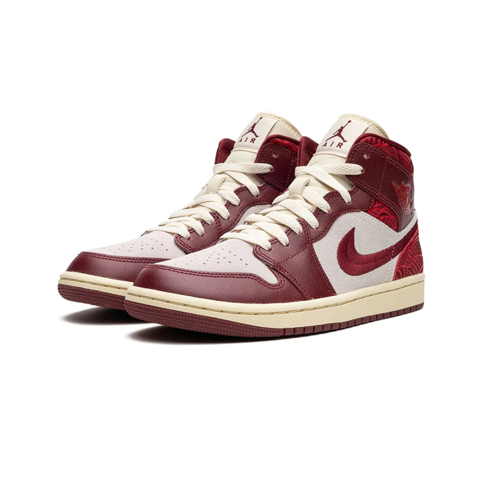 Jordan 1 Mid SE Tiki Leaf Team Red (Women's)