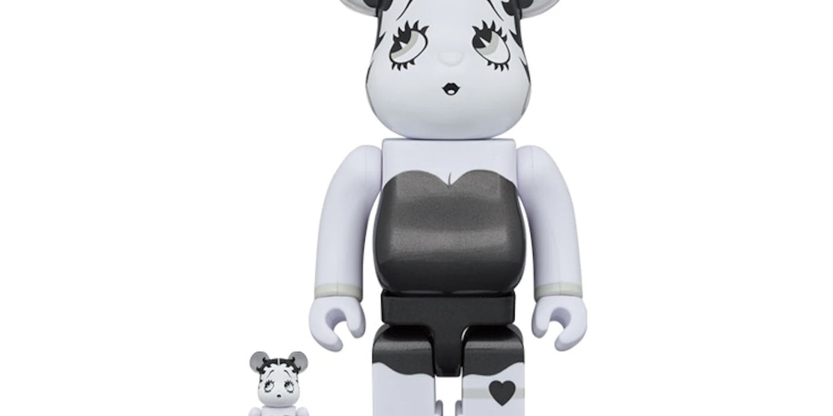 Bearbrick x Betty Boop 100% & 400% Set Black & White Ver.